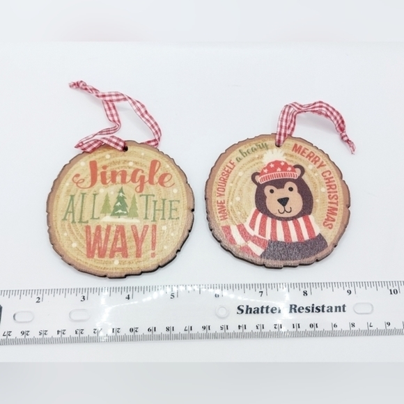 Beary Merry Ornaments Set of 2 - Picture 5 of 5